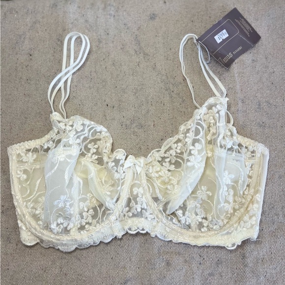 Panache Venus Woman's Lace Underwire Bride Sexy Super Bra Sz 34E - Picture 1 of 6